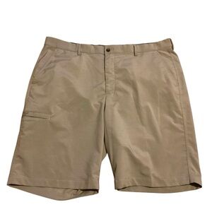Greg Norman Collection Tan Flat Front Shorts‎